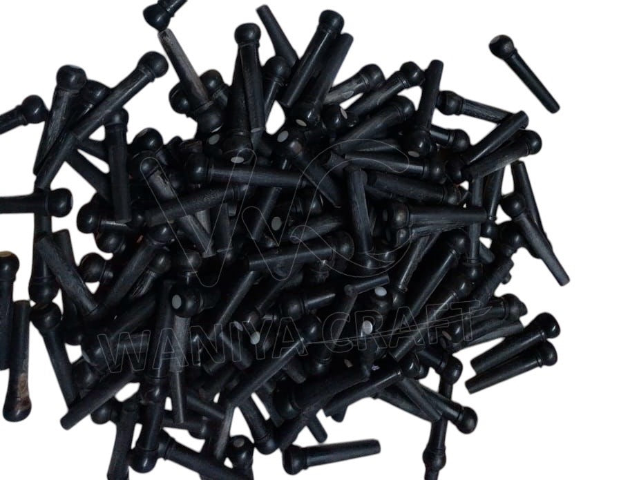 Buffalo Horn Black Bridge pins - Waniya Craft