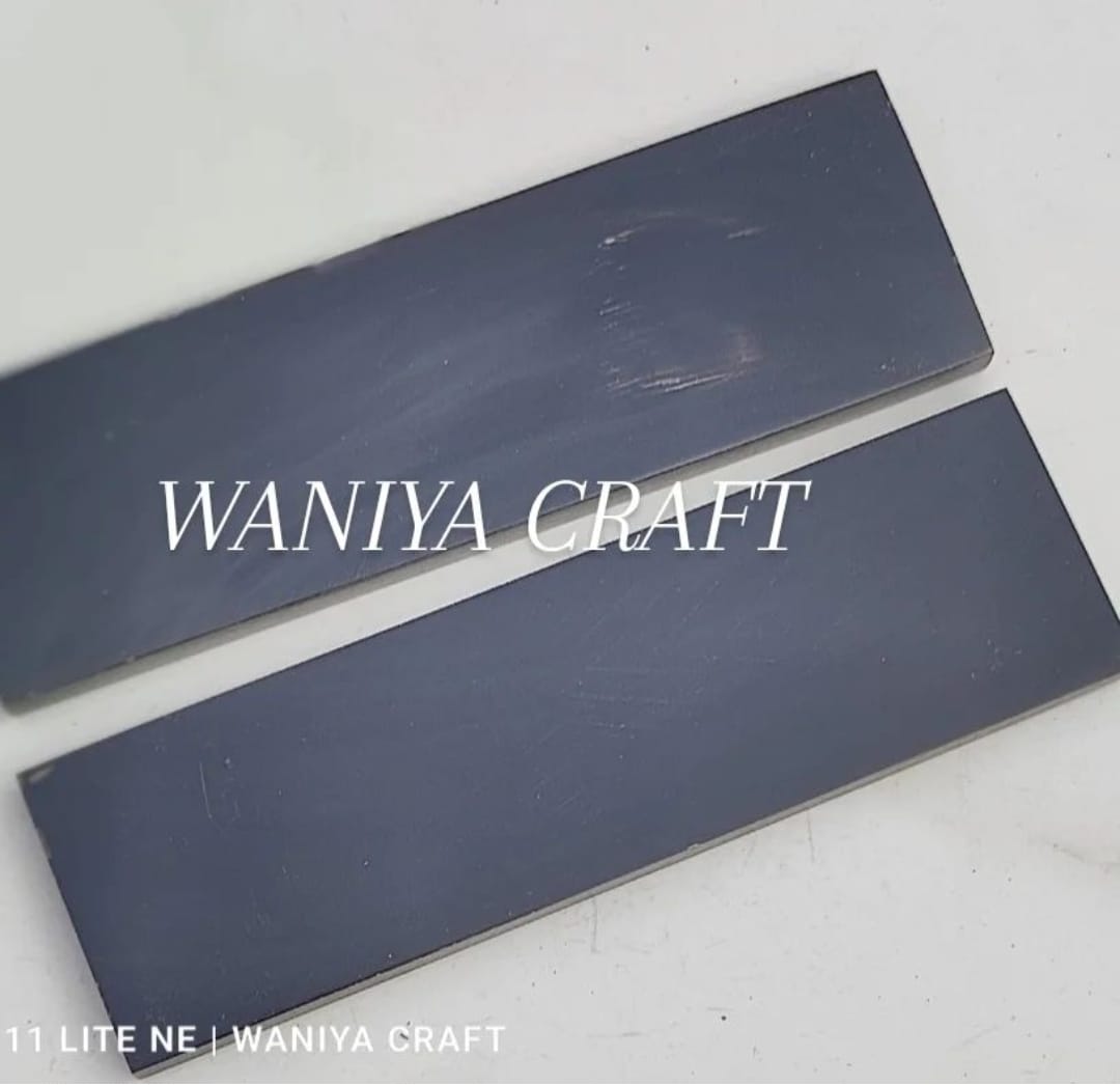 Buffalo Horn Black Knife Scales - Waniya Craft