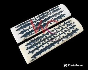 White With Black pattern Scales