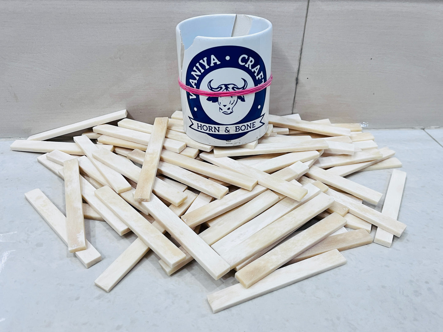 Unbleached Guitar Bone Saddle Blanks - Waniya Craft