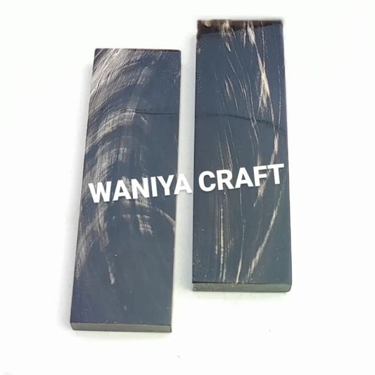 White Stripes Water Buffalo Horn Scale - Waniya Craft