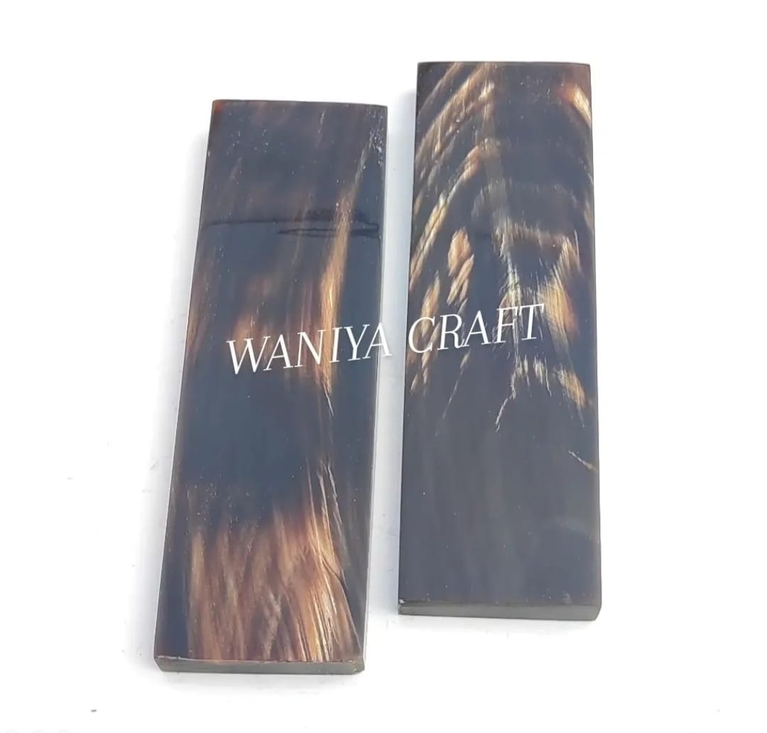Buffalo Horn Brown Streaks Scales - Waniya Craft