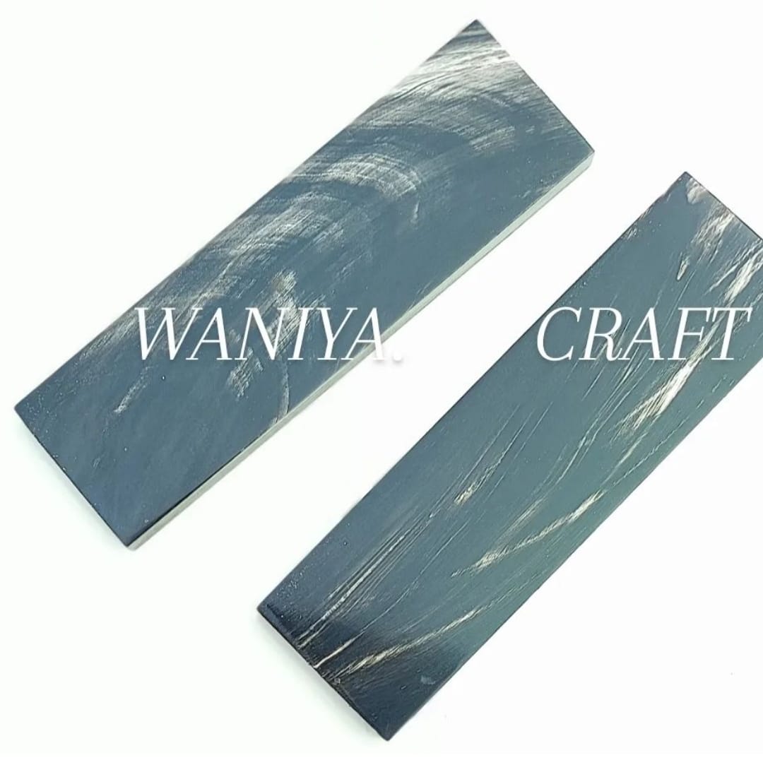 White Stripes Water Buffalo Horn Scale - Waniya Craft