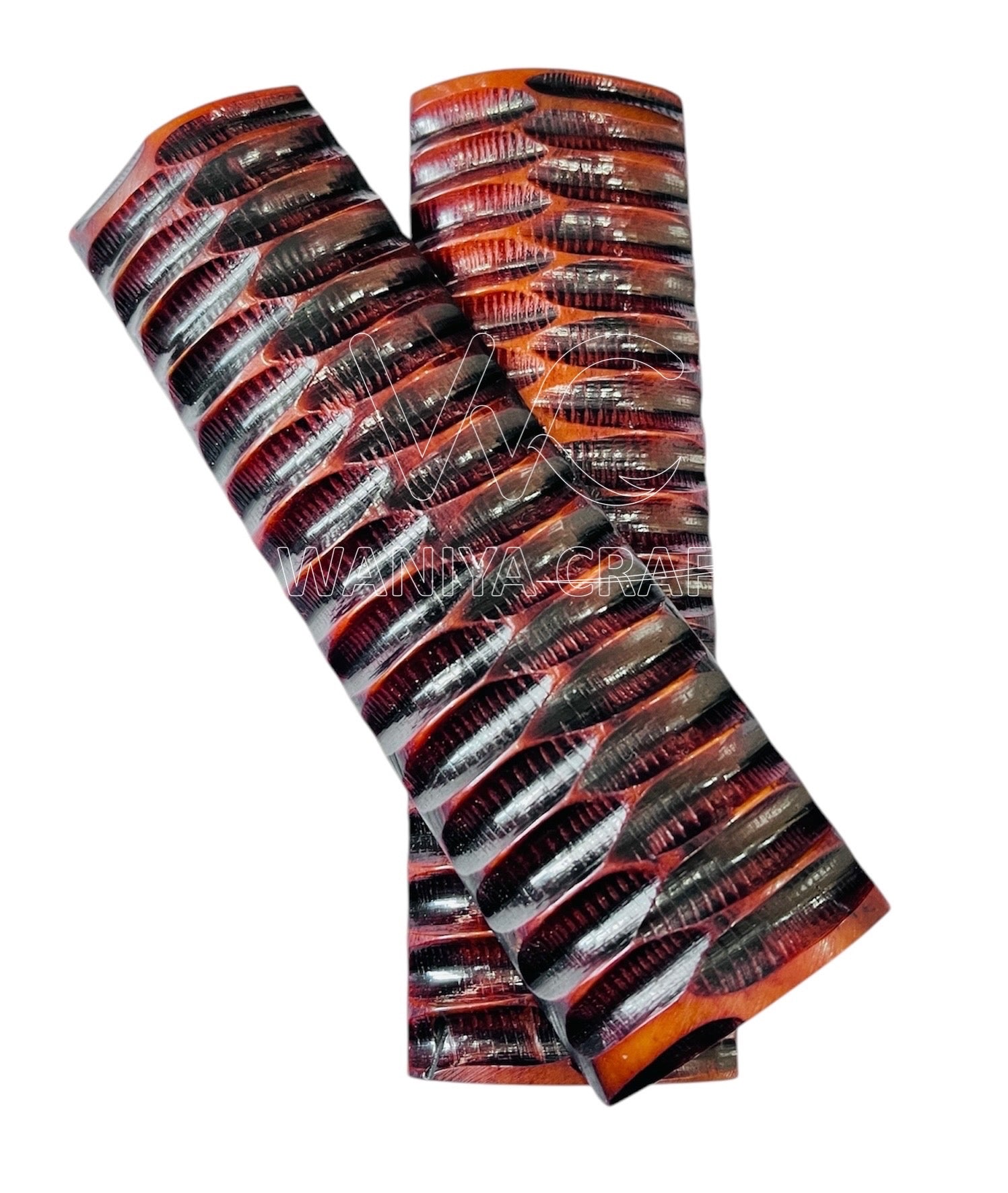 Dyed light Roofline Impala jigged Bone scales - Waniya Craft