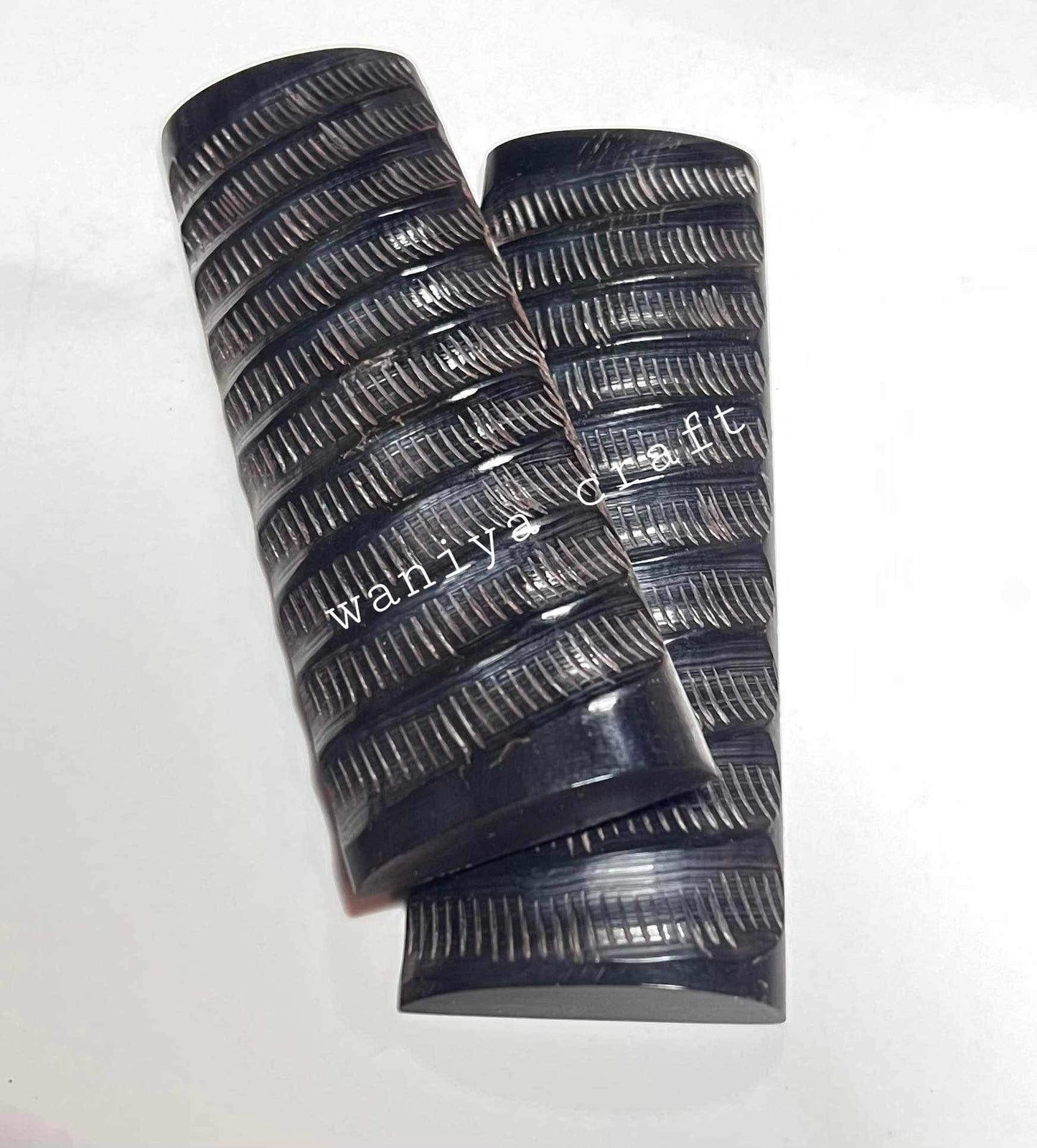 Buffalo Horn impala knife scales - Waniya Craft