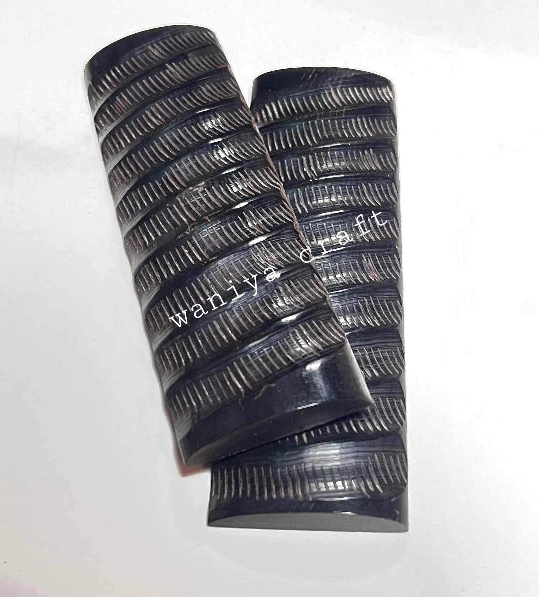 Buffalo Horn impala knife scales - Waniya Craft