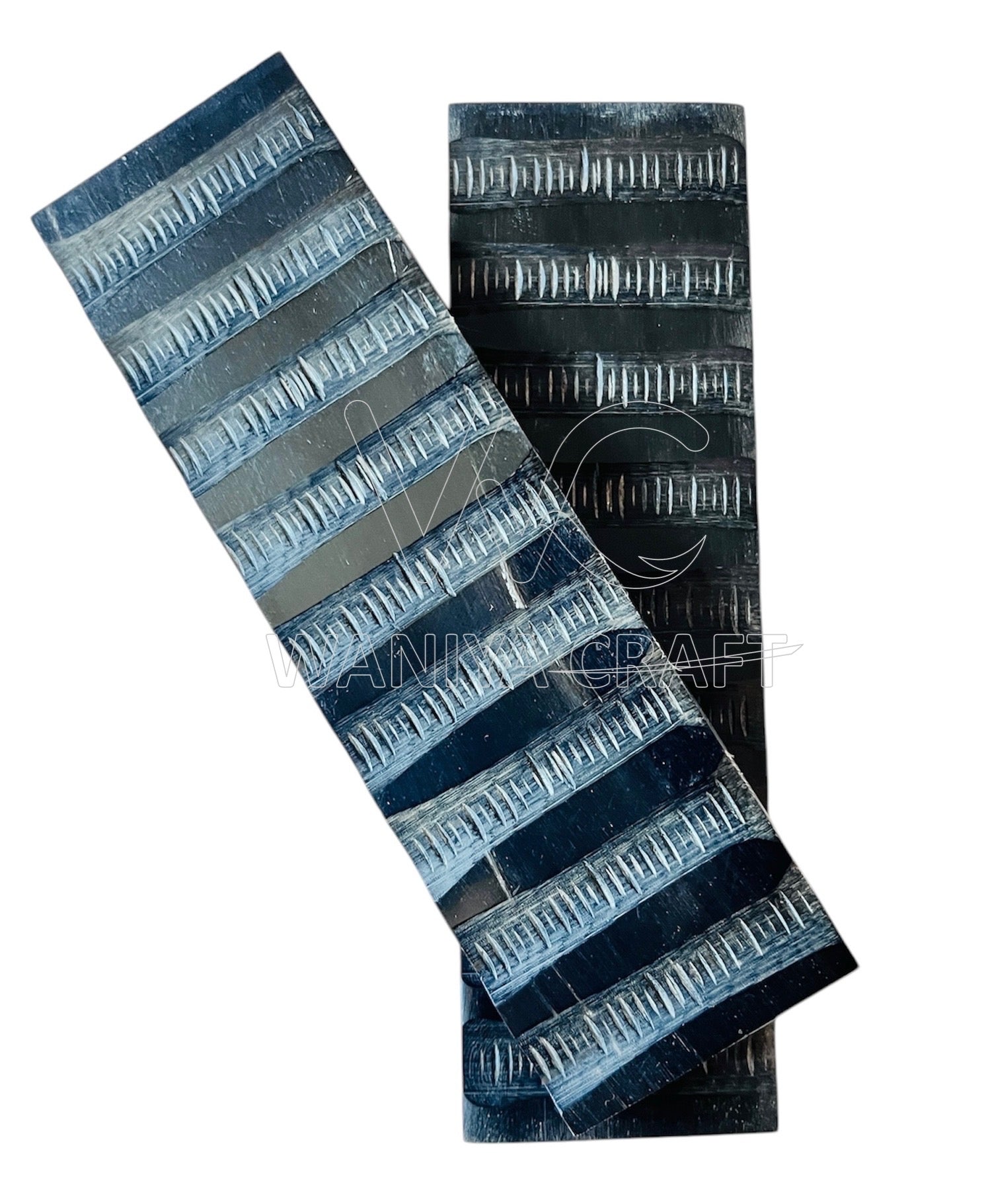 Buffalo Horn Flat Impala jigged Scales - Waniya Craft