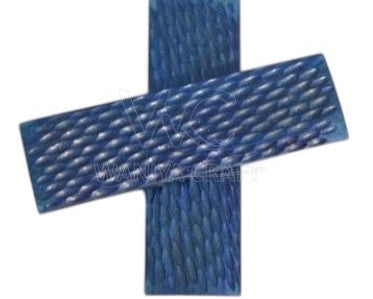 Dyed Blue Standard Jigged Bone knife Scales Flat - Waniya Craft