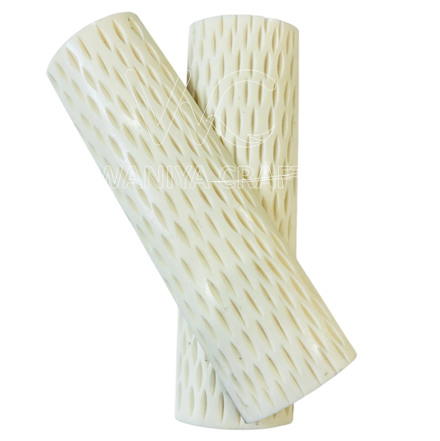 White Standard Jigged Bone knife scales
