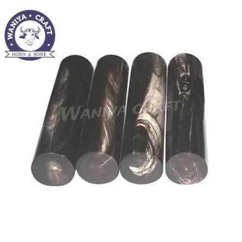 Buffalo Horn Roll Black with white strips - Waniya Craft