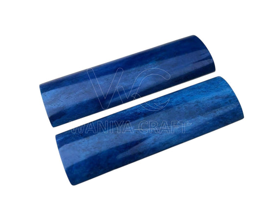 Navy Blue Bone Knife Scales - Waniya Craft