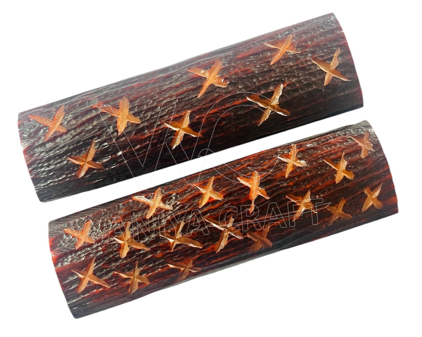 Dyed amber brown wit star