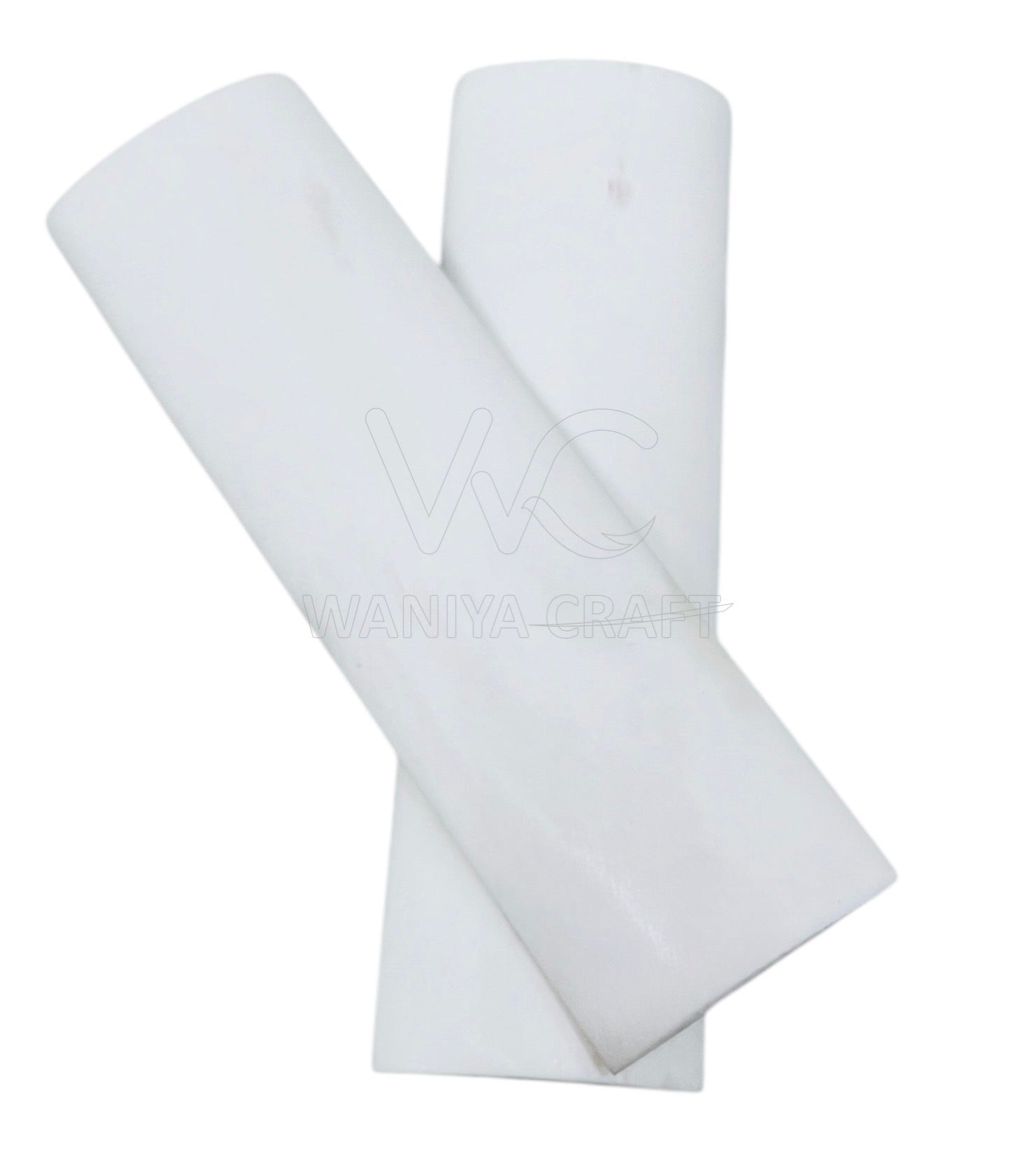 White Bone Radius Knife Scales - Waniya Craft