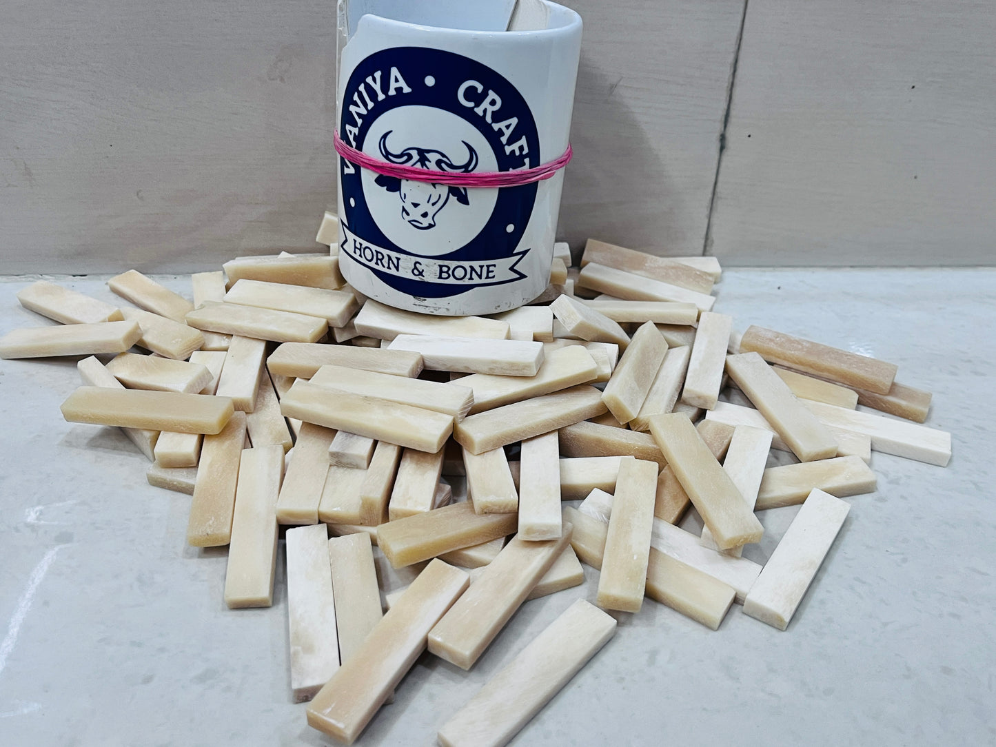 Unbleached Guitar Bone Nut Blanks - Waniya Craft