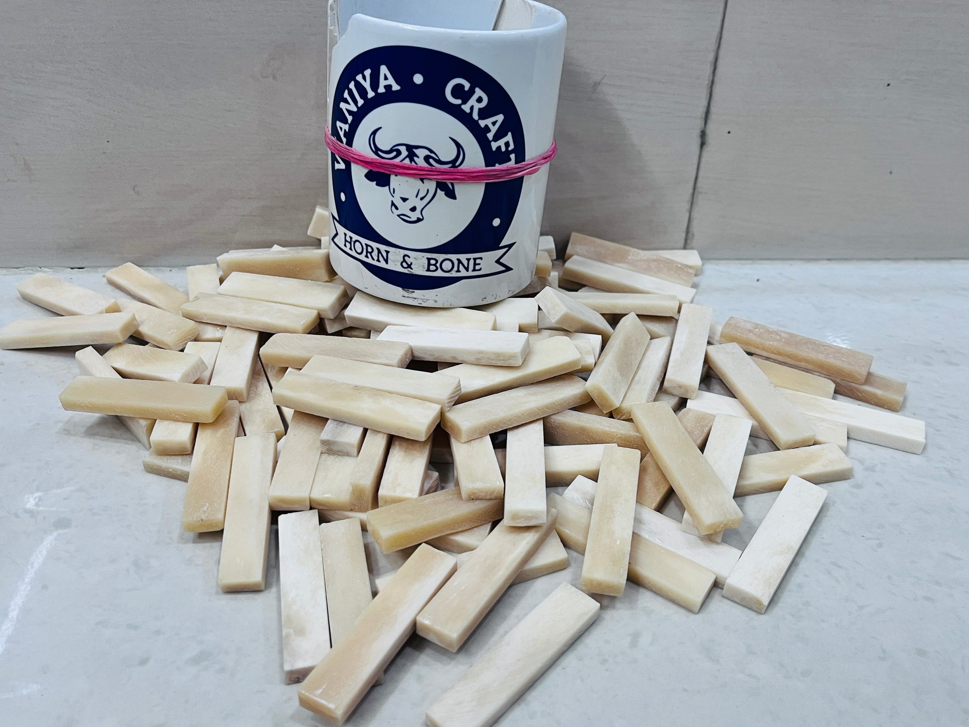 Unbleached Guitar Bone Nut Blanks - Waniya Craft