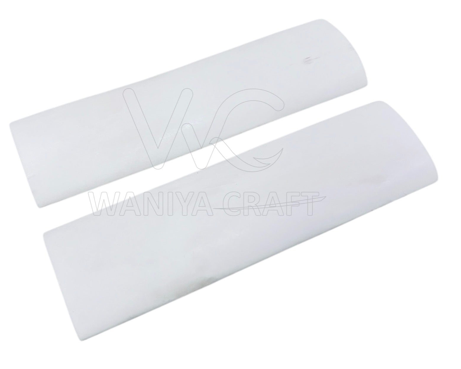 White Bone Radius Knife Scales - Waniya Craft