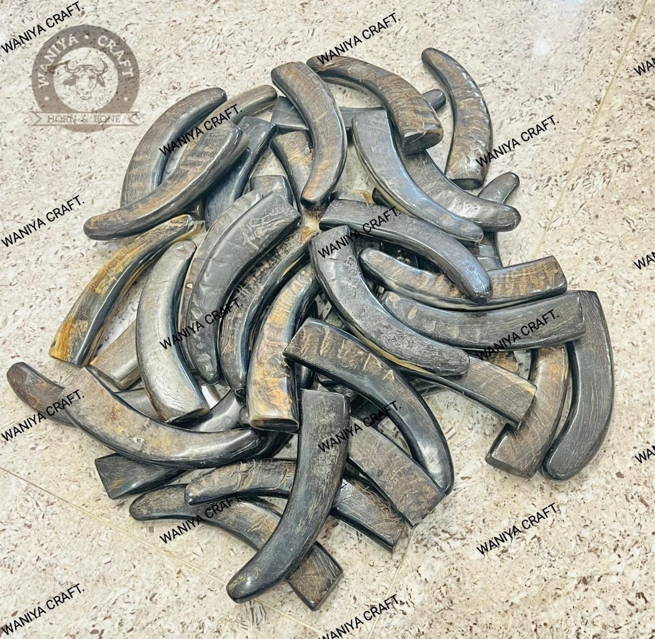 Black Ram’s Horn Handle - Waniya Craft