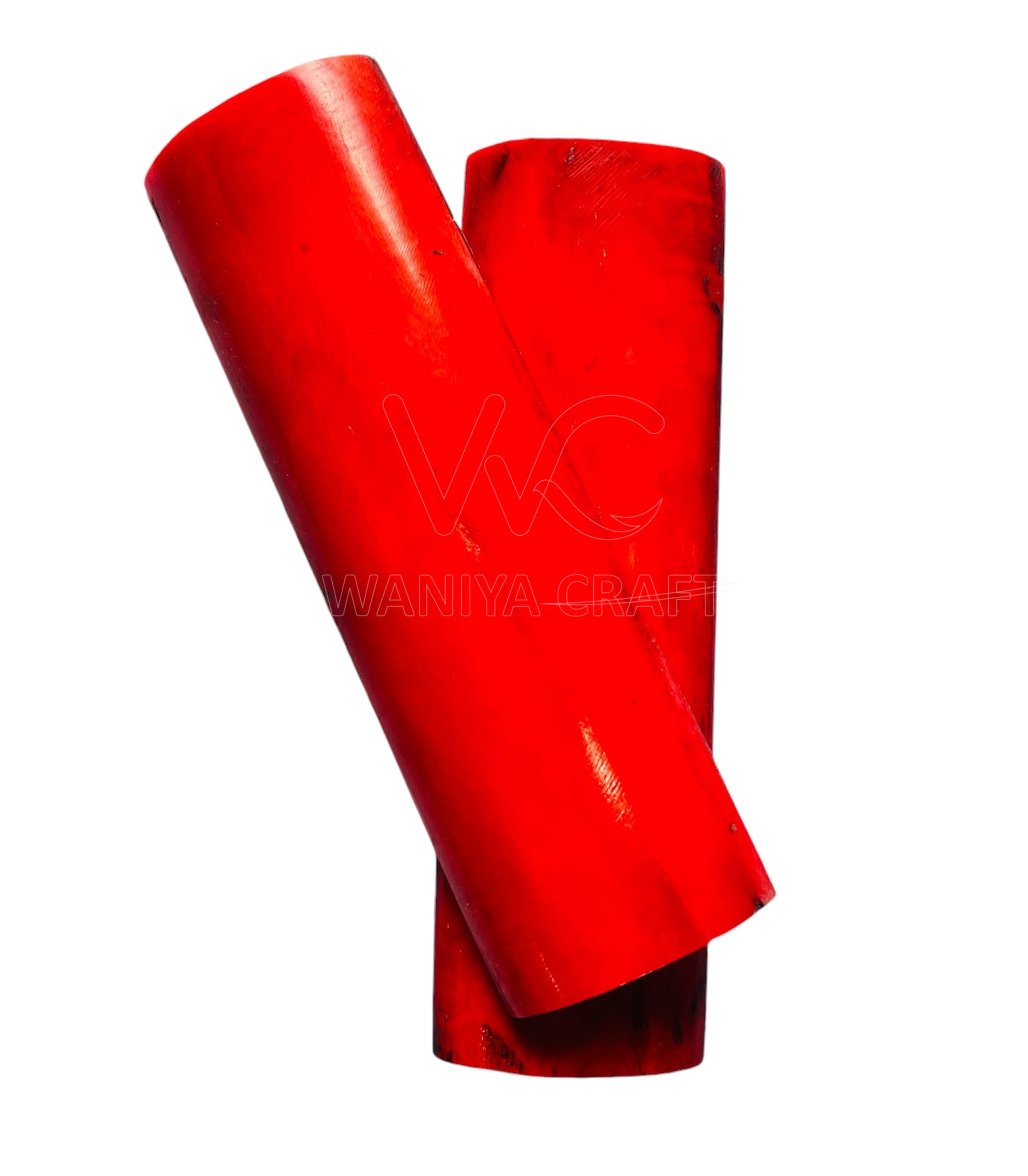 Dyed Red Bone scalss - Waniya Craft