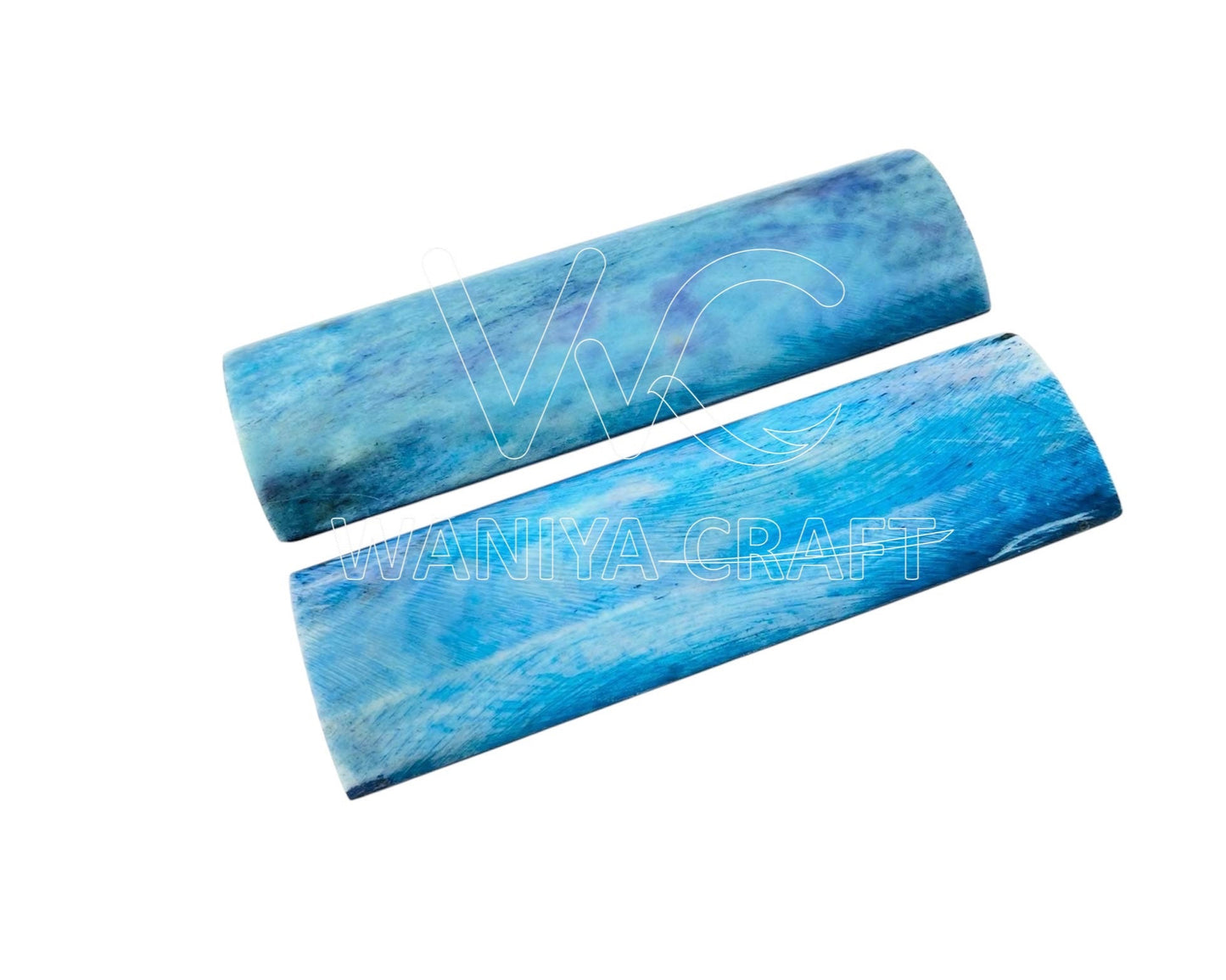 Dyed Azure Bone knife Scals