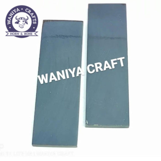 Buffalo Horn Black Knife Scales - Waniya Craft