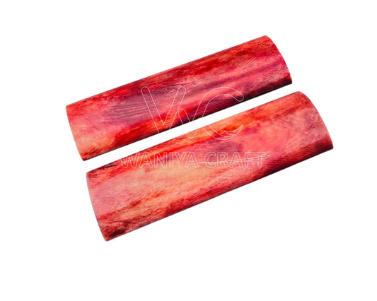 Dyed Currant Brown Bone knife Scales