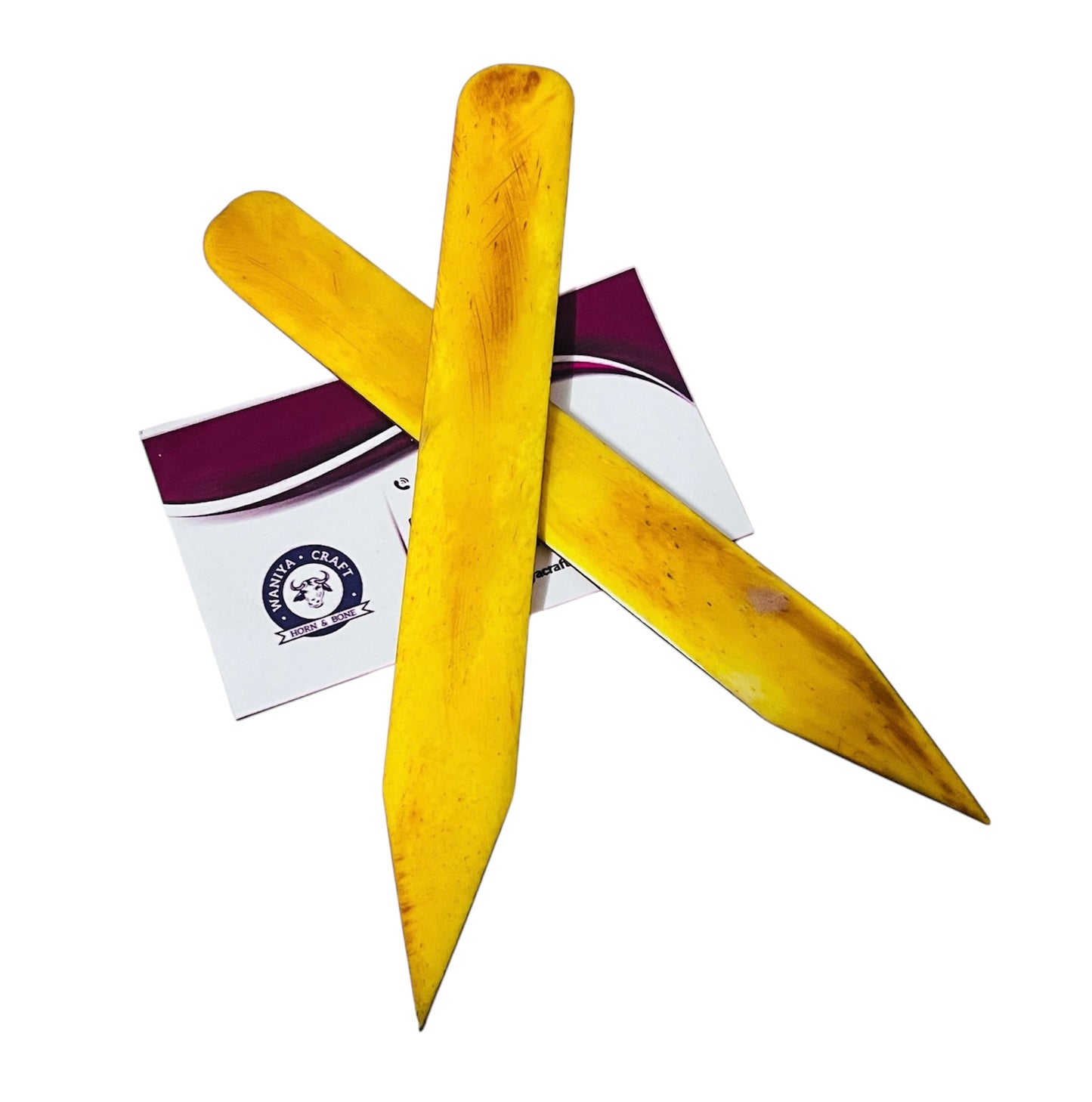 Light Yellow Dyed Bone Folder - Waniya Craft