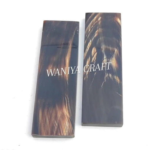 Buffalo Horn Brown Streaks Scales - Waniya Craft