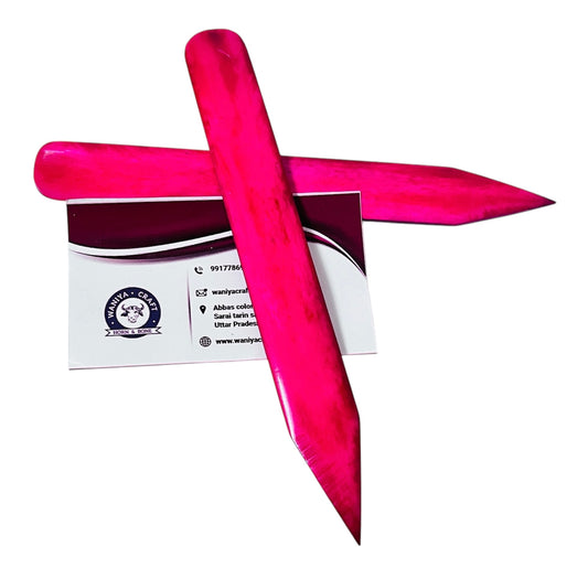 Orchid Pink Dyed Bone folder - Waniya Craft