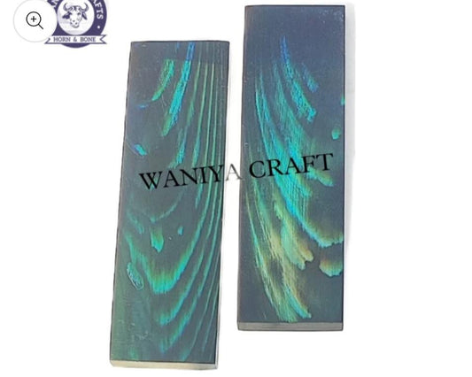 Buffalo Horn Blue Streaks Scales - Waniya Craft