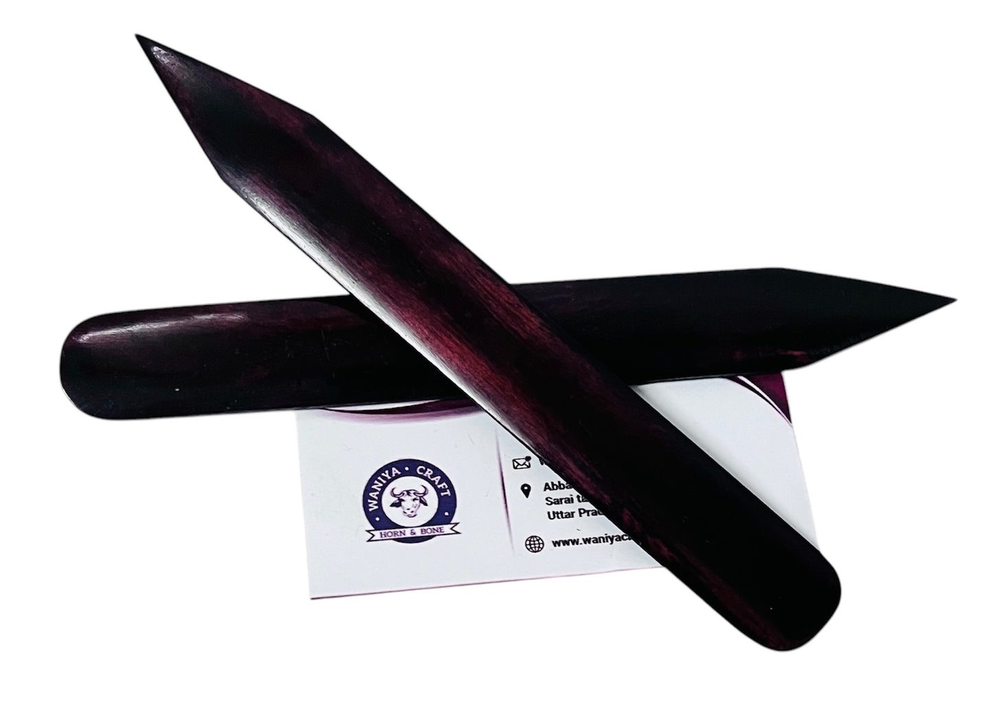 Dark  Brown Dyed Bone Folder - Waniya Craft